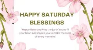 saturday blessing